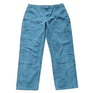 Men's Navy Carhartt Double Front Pants